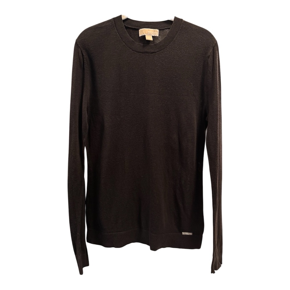 Michael Kors Black Long Sleeve Crewneck Sweater - Women's